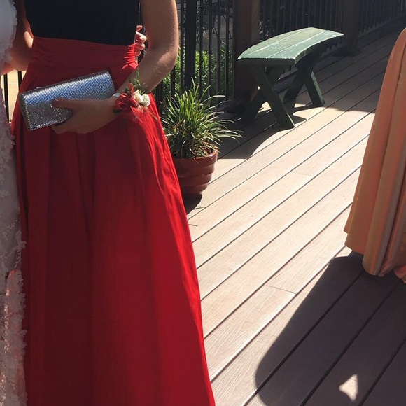 red ralph lauren prom dress - Picture 3 of 5